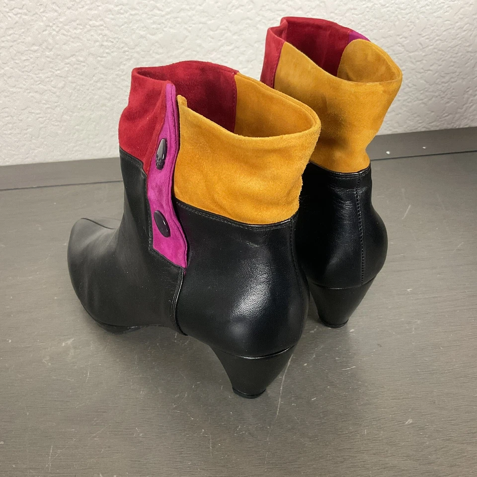 Botines Miss Sixty para mujer italianos de cuero y gamuza bloques de color talla EU 37 Foto 3 de 4