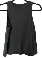 Athleta Lightweight Gray Sleeveless Crewneck Tee Size XXS
