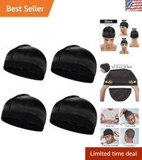 4PCS Satin Wave Caps for Men - Optimal Compression  Moisture Retention