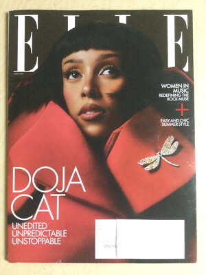 june july 2022 ELLE magazine Dojo Cat on cover Women in Music + Eva Herzigova