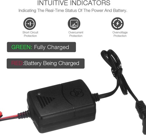 2PCS Car Battery Charger 12V 1A Battery Chargerfor Boats & Car Truck SUV RV - Picture 4 of 7