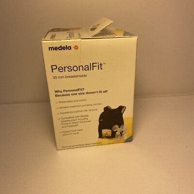 2 Authentic Medela Personal Fit 30mm BreastShields XL New Sealed BPA Free