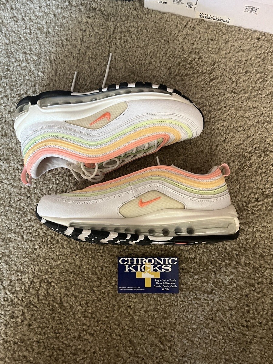 nike air max 97 essential white melon tint