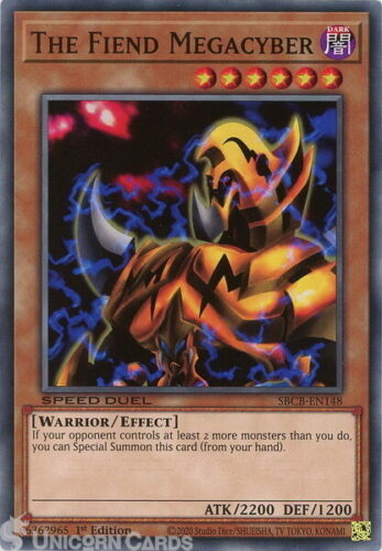 SBCB-EN148 The Fiend Megacyber Common 1st Edition Mint YuGiOh Card - Picture 1 of 1