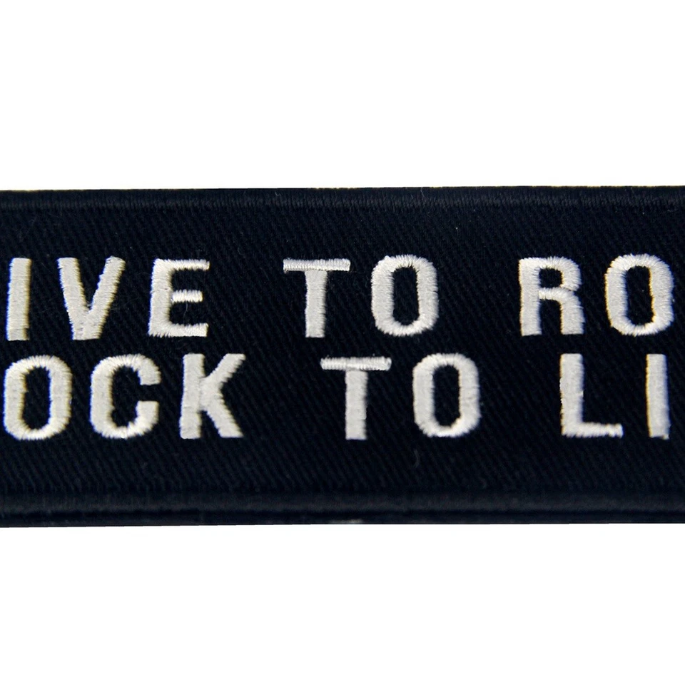Iron Sew On Patch Embroidery Back Biker Rock Punk Heavy Metal Badges Appliques - Image 2 of 4
