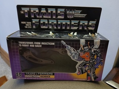 TRANSFORMER DECEPTICON INSECTICON KICKBACK EMPTY BOX G1
