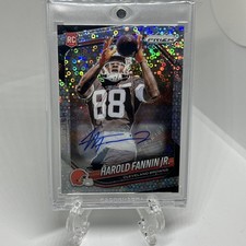 2025 Panini Prizm Harold Fannin Jr Prizm No Huddle Rookie Auto #399 Browns