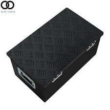 201210 Black Aluminum Tool Box Pickup Truck Trunk Bed Storage W Lock Key