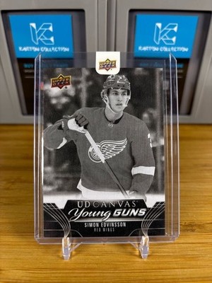 2023-24 Upper Deck Series 1 Young Guns Canvas Black Simon Edvinsson C113*Sealed*