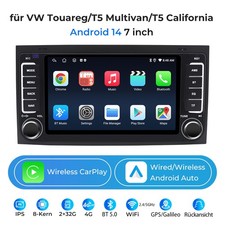 CarPlay 7" per autoradio T5 Multivan V California navigazione DAB +EQ BT 8 core