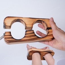 Wooden Handcuffs Wrist Fixtion Bondage Lockable BDSM Slaves Couple Game