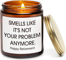 Retirement Gifts for Women, Funny Retirement Candle, Going Away Leaving New Job