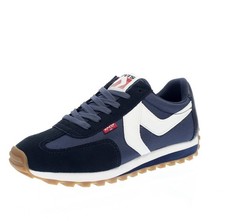 Levi's Stryder Red Tab - Sneakers Basse In Suede Blu - Uomo Scarpe Sneakers