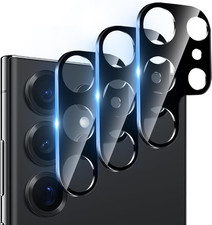 3 Pack Camera Lens Protector for Samsung Galaxy S24 Ultra, 9H Tempered Glass Cam