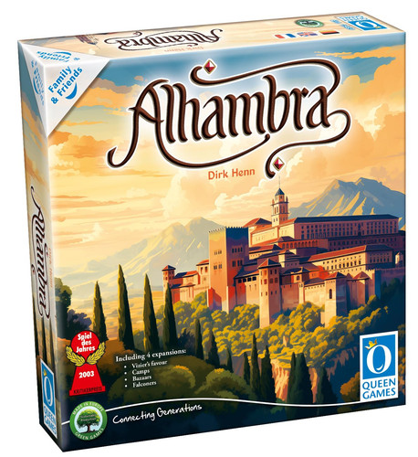 Queen Games - 10802 Alhambra Family and Frends INT Compact Edition