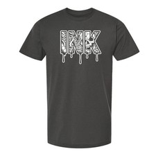 NEW InkAddict UNISEX BLEEDING INK Tee Shirt CHARCOAL SMALL-3XLARGE MADE IN USA