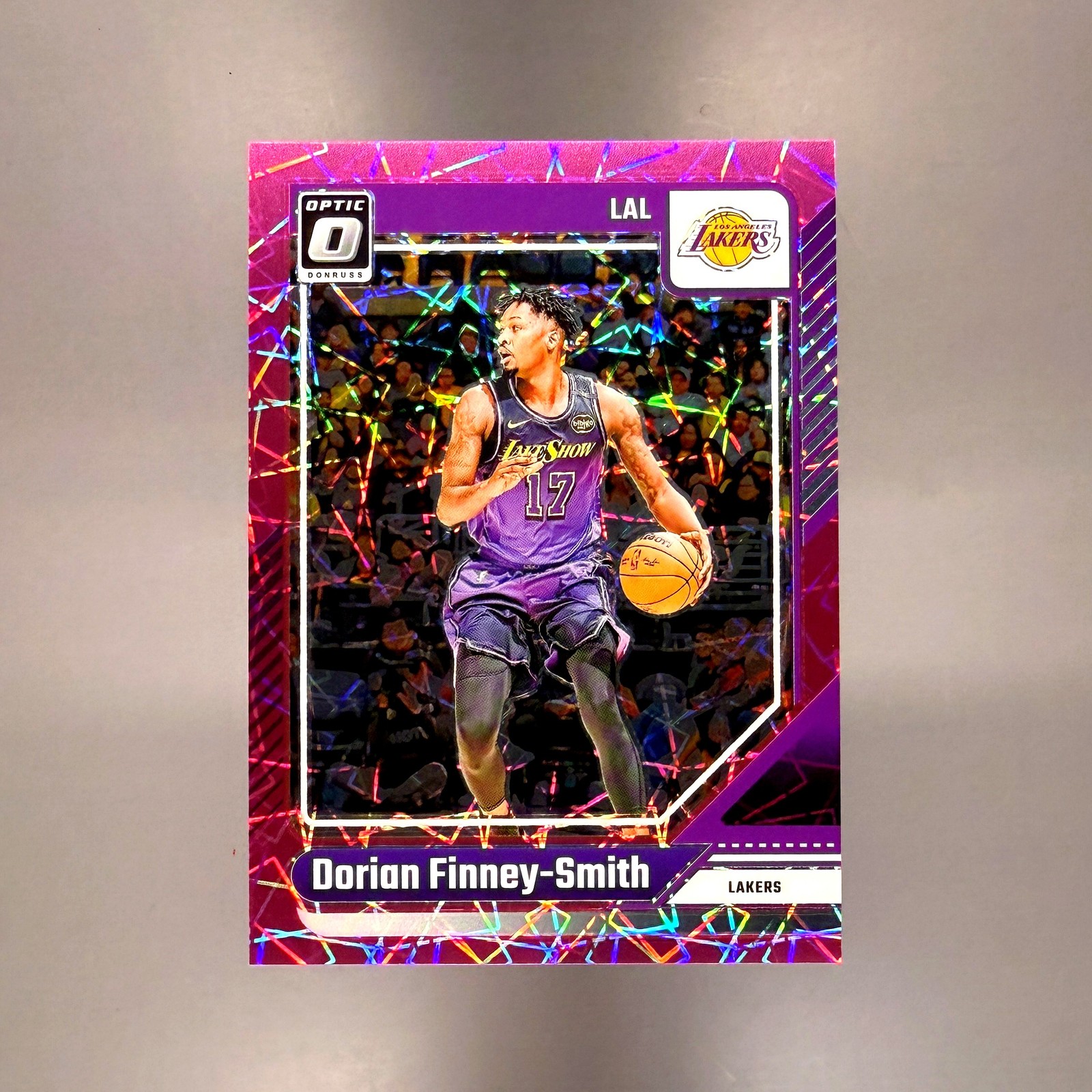 DORIAN FINNEY-SMITH 2024-25 Donruss Optic Pink Velocity 01/79 Lakers #146 SP NBA