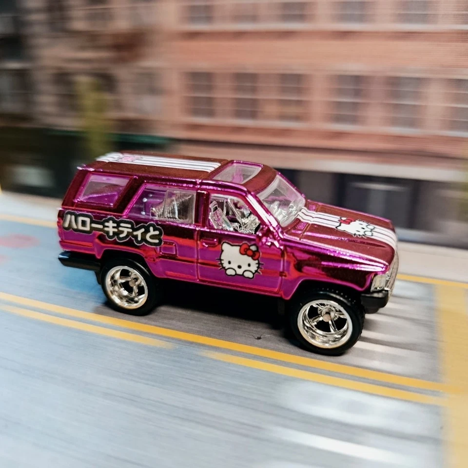 Matchbox TOYOTA 4RUNNER Rosa CROMO HELLO KITTY B (WANGSTAR PERSONALIZADO) PILOTOS REALES Foto 4 de 4