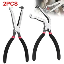 2PCS Electrical Disconnect Pliers Fuel Line Petrol Clip Pipe Pliers Repair Tools