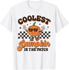 Groovy Coolest Pumpkin In The Patch Halloween Unisex T-Shirt