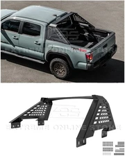 For 16-23 Toyota Tacoma | Carbon Steel Black Rear Trunk Bed Sport Roll Bar