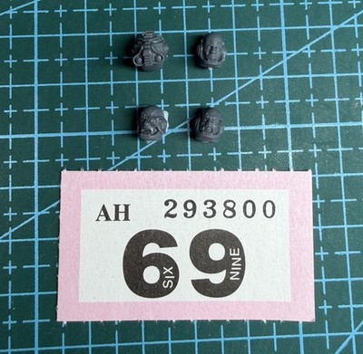 4 Space Marine Terminator Head Helmet 40k Bits Heresy New Kit Indomitus Upgrade
