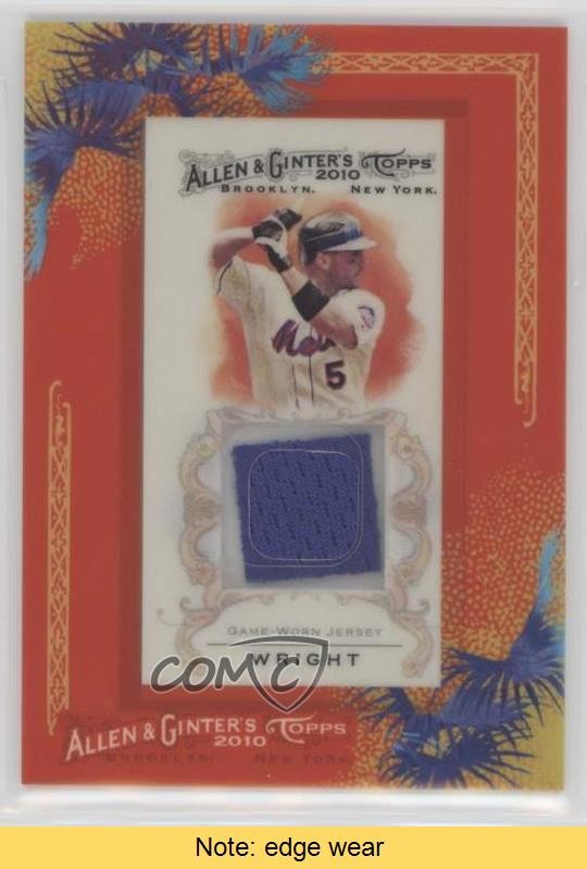 2010 Topps Allen & Ginter's Framed Mini Relics David Wright #AGR-DWR READ 0af