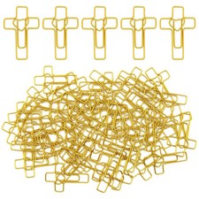 50Pcs Heart-Shaped Cross Paperclips, Cross Paper Clips Bible Study Gifts for ...