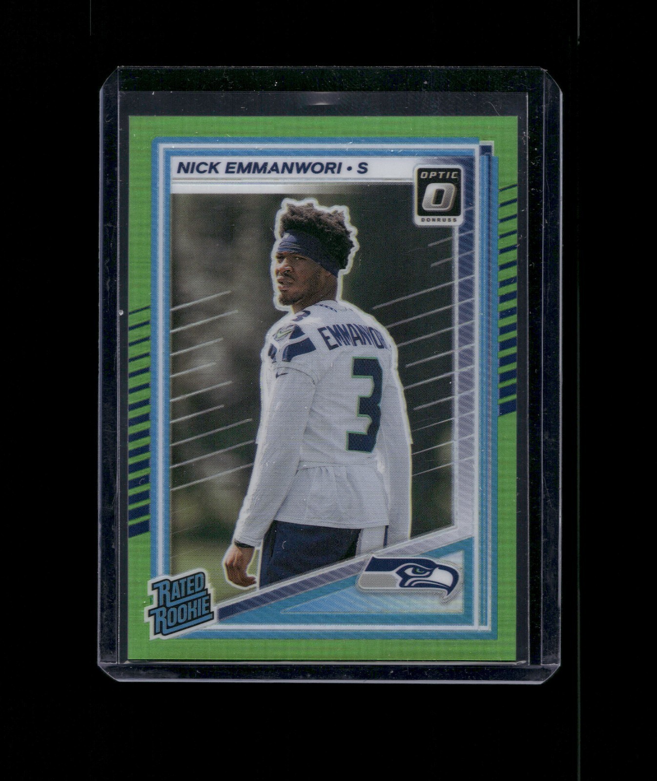2025 Donruss Optic Nick Emmanwori #277 Lime Green Rated Rookie /50 Seahawks