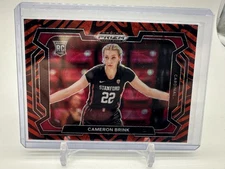 2024 Prizm Draft Picks - Cameron Brink Red Prizm (RC) Tiger Stripe Case Hit #89