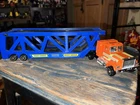 Vintage 1985 Super GoBots Staks Semi Truck W/ Mighty Robots Trailer Bandai Tonka