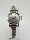 Timex   17 Jewels Ladies Mechanical Wind Silver Small Cocktail Watch Vintage