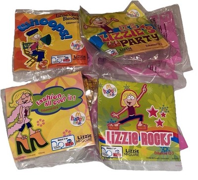 McDonalds Toy 2004 Lizzie McGuire Scrunchie & CD #1-4 New  display picture 2