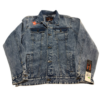 NWT Members Only X Nickelodeon Rugrats Hey Arnold Rocko Denim Jean Jacket Large