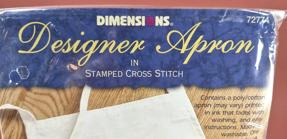 Dimensions Designer Apron Canning Jars 72774 20 DMC NIP Stamped Cross Stitch - Image 3 of 4