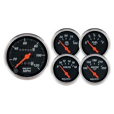 Autometer 1420 Designer Black Street Rod Kit