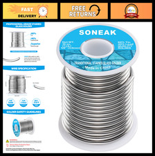 60/40 Solder Wire for Stained Glass Art - 3.0mm, 455g, Perfect for Crafting