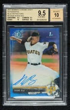 2017 Bowman Draft Chrome Pick Blue Refractor 149/150 Shane Baz BGS 9.5 Auto 1s4s