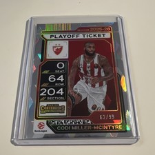 Panini Codi Miller-McIntyre Playoff Ticket #7 /99 EuroLeague Basketball