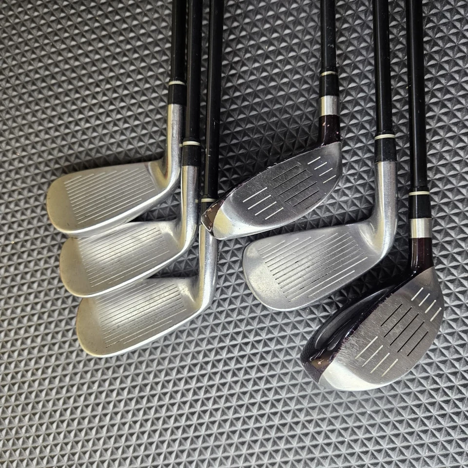 Juego de plancha de gran tamaño Nickent Genex 3DX 5 7 8 9 Ironwood 4 6 RH R Flex aprox 39"" Foto 3 de 4