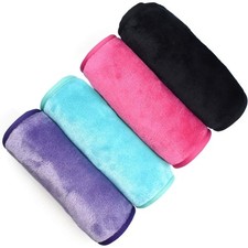 Reusable Microfiber Makeup Remover Cloths 4 Pack Fast Drying Face Towels for