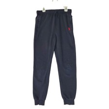 US Polo Assn Boys Navy Blue Jogger Sweatpants XL 14-16 Zipper Pockets Fleece
