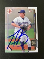 Nathan Kirby Signed 2015 Bowman Draft Card Milwaukee Brewers Autograph COA