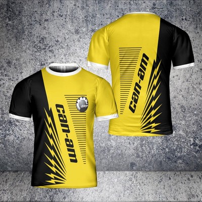 Personalized - Men's Can-am Logo Polyester Yellow T-Shirt - All Size