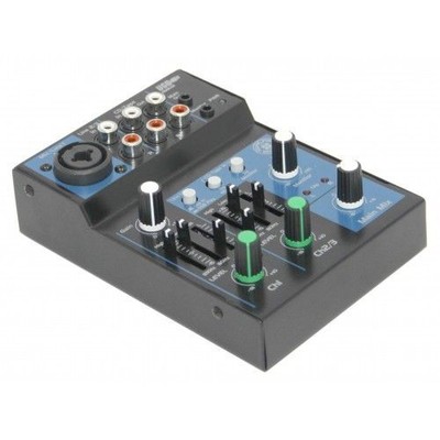 3-Kanal USB-Bluetooth Mixer mit Audio-Interface   Topp Pro MX3BT