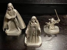 Star Wars Rawcliffe Pewter Force Users Lot Including YODA & THE EMPEROR + VADER