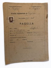 Page Elementary Schools Cagliari School Year 1944 1945 Original Document