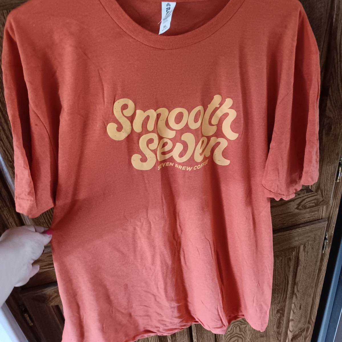 7brew Smooth Seven Original XL Orange Shirt Coffee Official