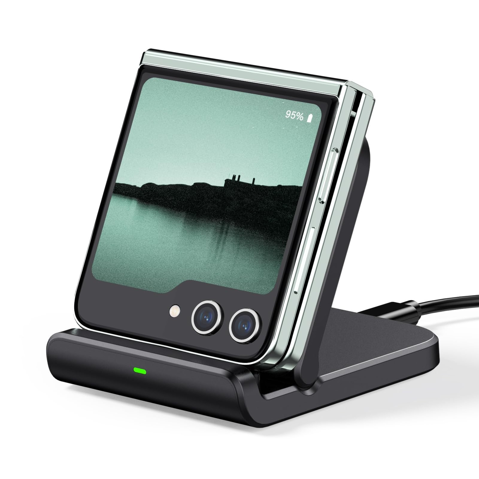 Caricatore Wireless per Samsung Galaxy Z Flip 8/7/7 FE/6/5/4/3 Base di Ricarica