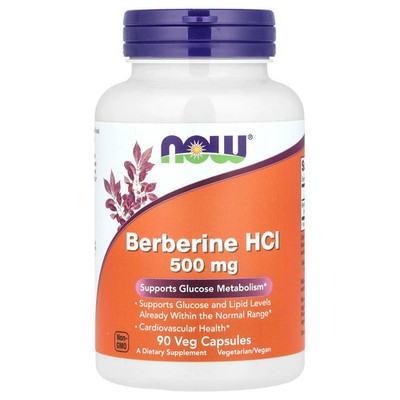 Berberine HCl, 500 mg , 90 Veg Capsules